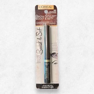 L'Oreal Brow Stylist Boost and Set Volumizing Brow Mascaras #490 Dark‎ Brunette